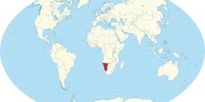Namibia location on world map